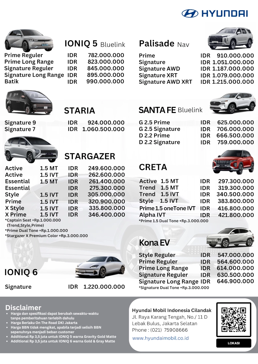Daftar-Harga-Hyundai-Lebak-Bulus-2024